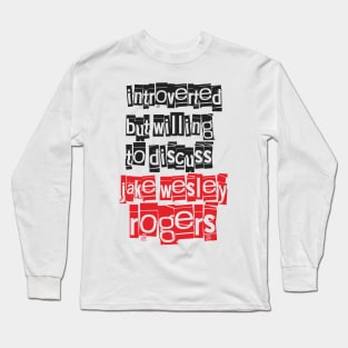 Introverted & Music-Jake Wesley Rogers Long Sleeve T-Shirt